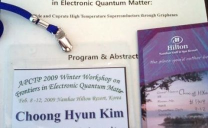 APCTP 2009 Winter Workshop on Frontiers in Electronic Quantum Matter